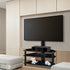 Floor TV Stand W/ Shelves VESA Standard LCD Plasma LED Home Office Unit